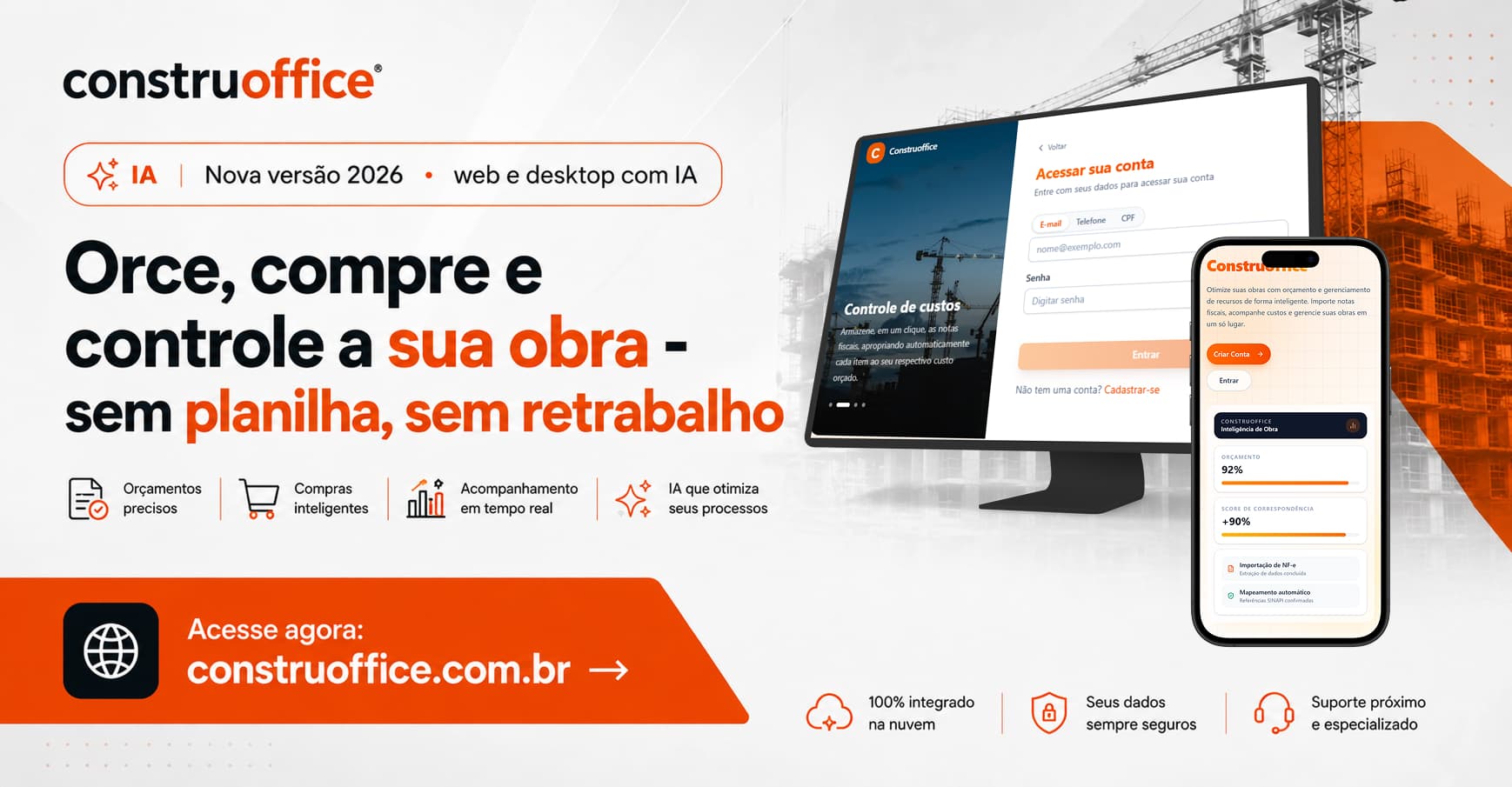 Orce, compre e constrole a sua obra - ConstruOffice 2026